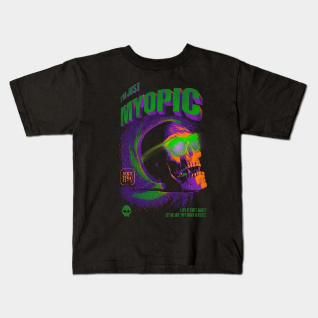 I'm Just Myopic v4 Kids T-Shirt by Lima's